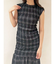 シアーチェックシャーリングマーメイドワンピース
