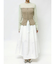【OUNNOUN】フロントジップニットロングビスチェ