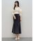 バックレースアップストレッチマーメイドスカート