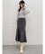 バックレースアップストレッチマーメイドスカート