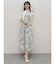 フラワードッキングノースリワンピース