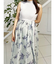 フラワードッキングノースリワンピース