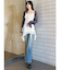 ラッフルティアードブラウス