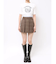 チェックプリーツミニスカパン