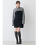 【WEB限定カラーあり】シャツレイヤード風ニットドッキングミニワンピース