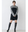 【WEB限定カラーあり】シャツレイヤード風ニットドッキングミニワンピース