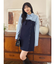 【WEB限定カラーあり】シャツレイヤード風ニットドッキングミニワンピース