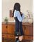 【WEB限定カラーあり】シャツレイヤード風ニットドッキングミニワンピース