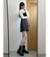 【WEB限定カラーあり】シャツレイヤード風ニットドッキングミニワンピース