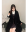 【WEB限定カラーあり】シャツレイヤード風ニットドッキングミニワンピース
