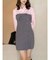 【WEB限定カラーあり】シャツレイヤード風ニットドッキングミニワンピース