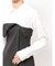 【WEB限定カラーあり】シャツレイヤード風ニットドッキングミニワンピース