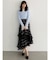 【追加生産】異素材使いティアードスカート
