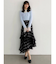 【追加生産】異素材使いティアードスカート