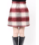 シャギーチェックミニスカート