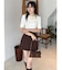 【セットアップ着用可】ドレープミニスカート
