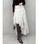 アシメヘムラッフルフレアスカート