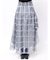 アシメヘムラッフルフレアスカート