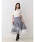 異素材使いティアードスカート