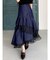 異素材使いティアードスカート