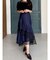 異素材使いティアードスカート