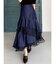 異素材使いティアードスカート