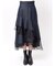 異素材使いティアードスカート