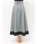 バイカラーフレアスカート