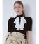 フロントラッフルリブニット