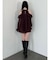 ラッフルチュニックフレアショーツセットアップ