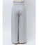 ZIPスウェットワイドフレアパンツ