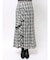 チェックラッフルスカート