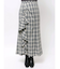 チェックラッフルスカート