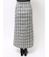 チェックラッフルスカート