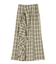 チェックラッフルスカート