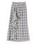 チェックラッフルスカート