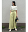 バイカラーベルトパンツ