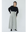 ウールブレンドツイードワイドパンツ