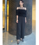 LADYチュールオフショルパンツドレス