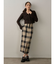 ロービングチェックナロースカート