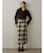 ロービングチェックナロースカート