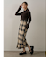 ロービングチェックナロースカート
