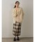 ロービングチェックナロースカート