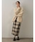 ロービングチェックナロースカート