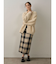 ロービングチェックナロースカート