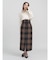 ロービングチェックナロースカート