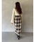 ロービングチェックナロースカート