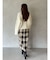 ロービングチェックナロースカート
