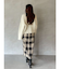 ロービングチェックナロースカート