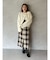 ロービングチェックナロースカート